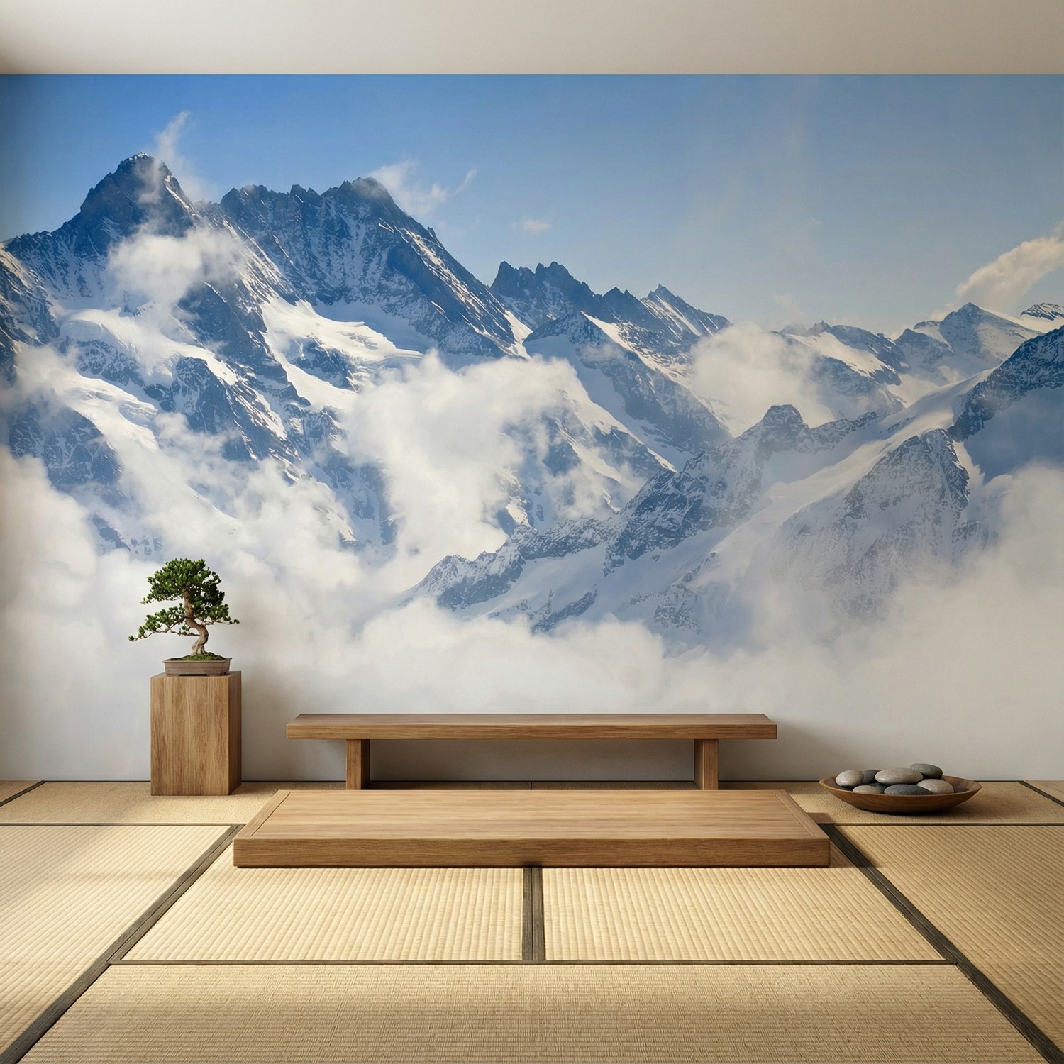 Wall Murals: Mountains above the clouds