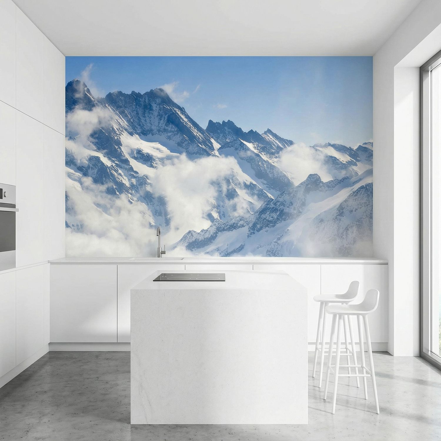 Wall Murals: Mountains above the clouds