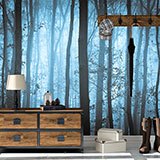 Wall Murals: The blue forest 2