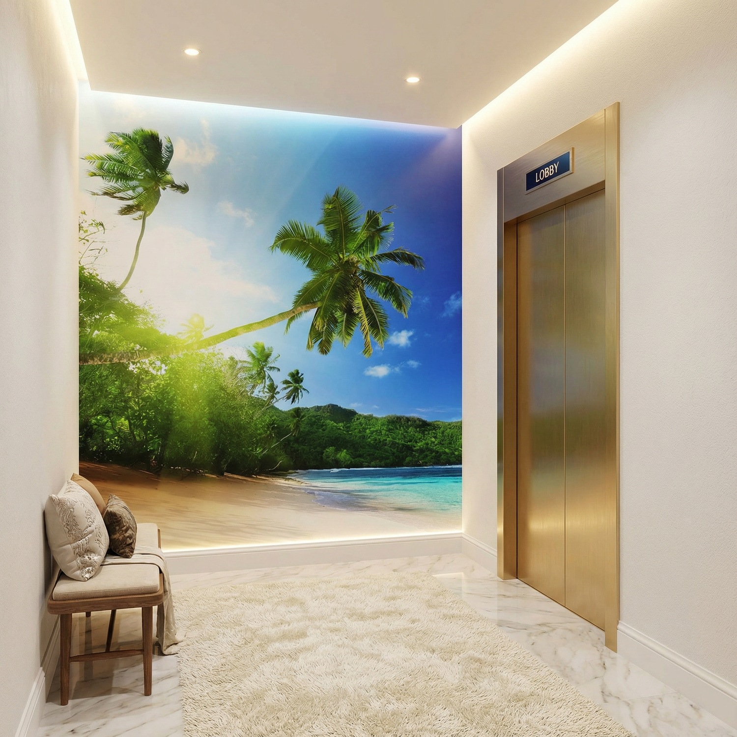 Wall Murals: Cuban Beach