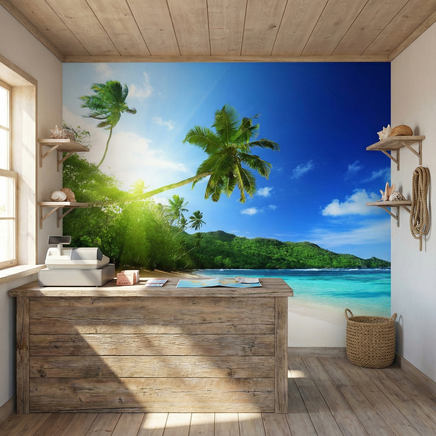 Wall Murals: Cuban Beach