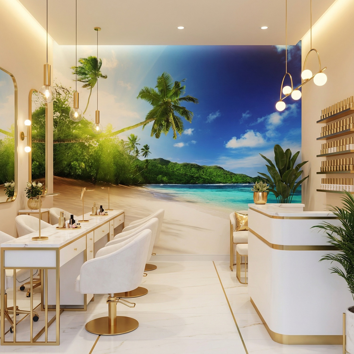 Wall Murals: Cuban Beach