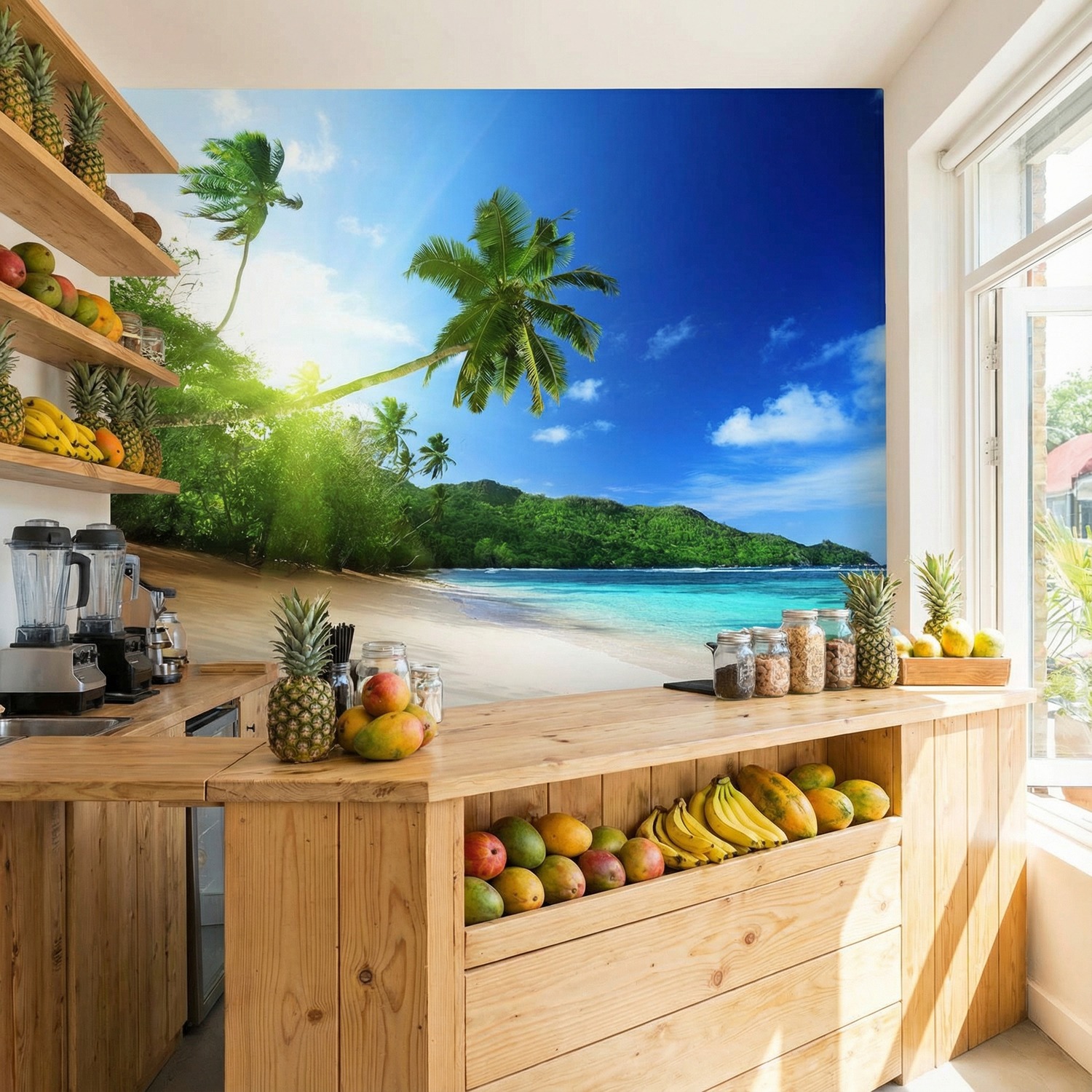 Wall Murals: Cuban Beach