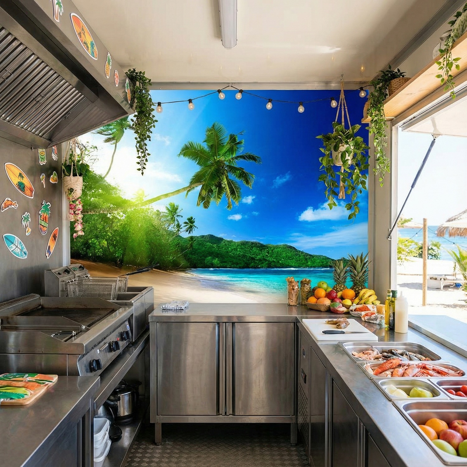 Wall Murals: Cuban Beach
