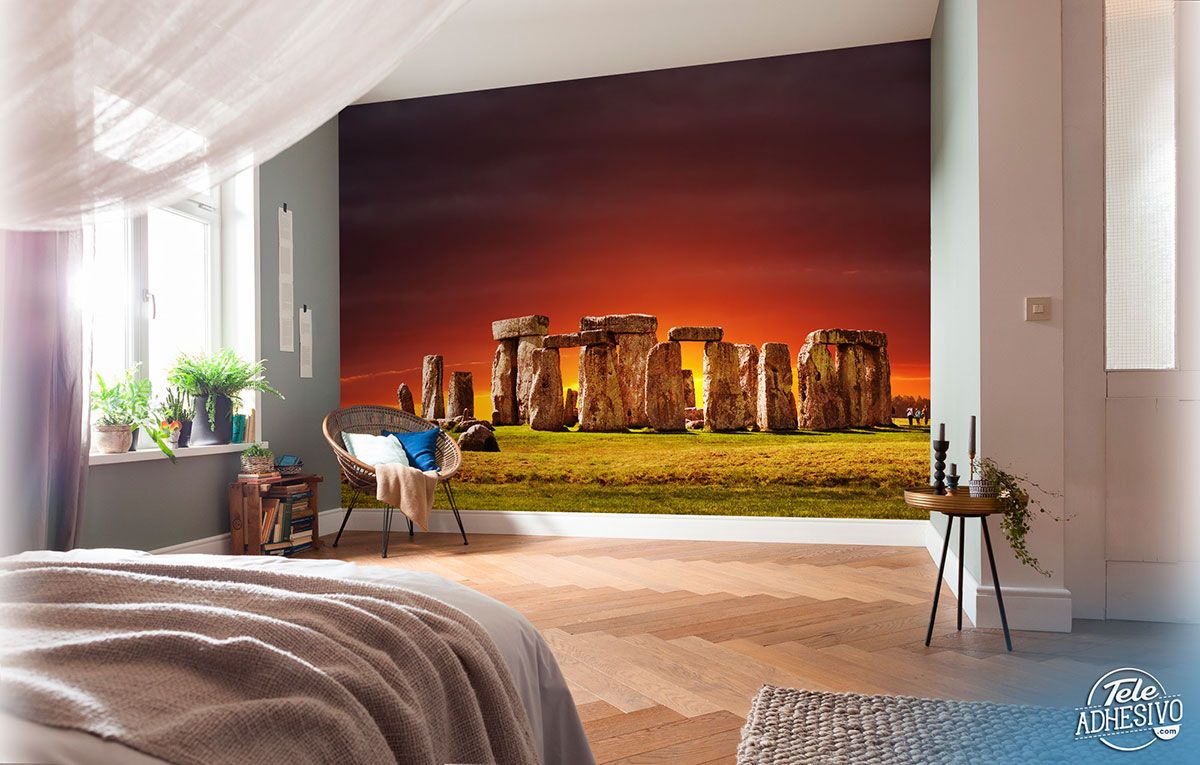 Wall Murals: Stonehenge at sunset