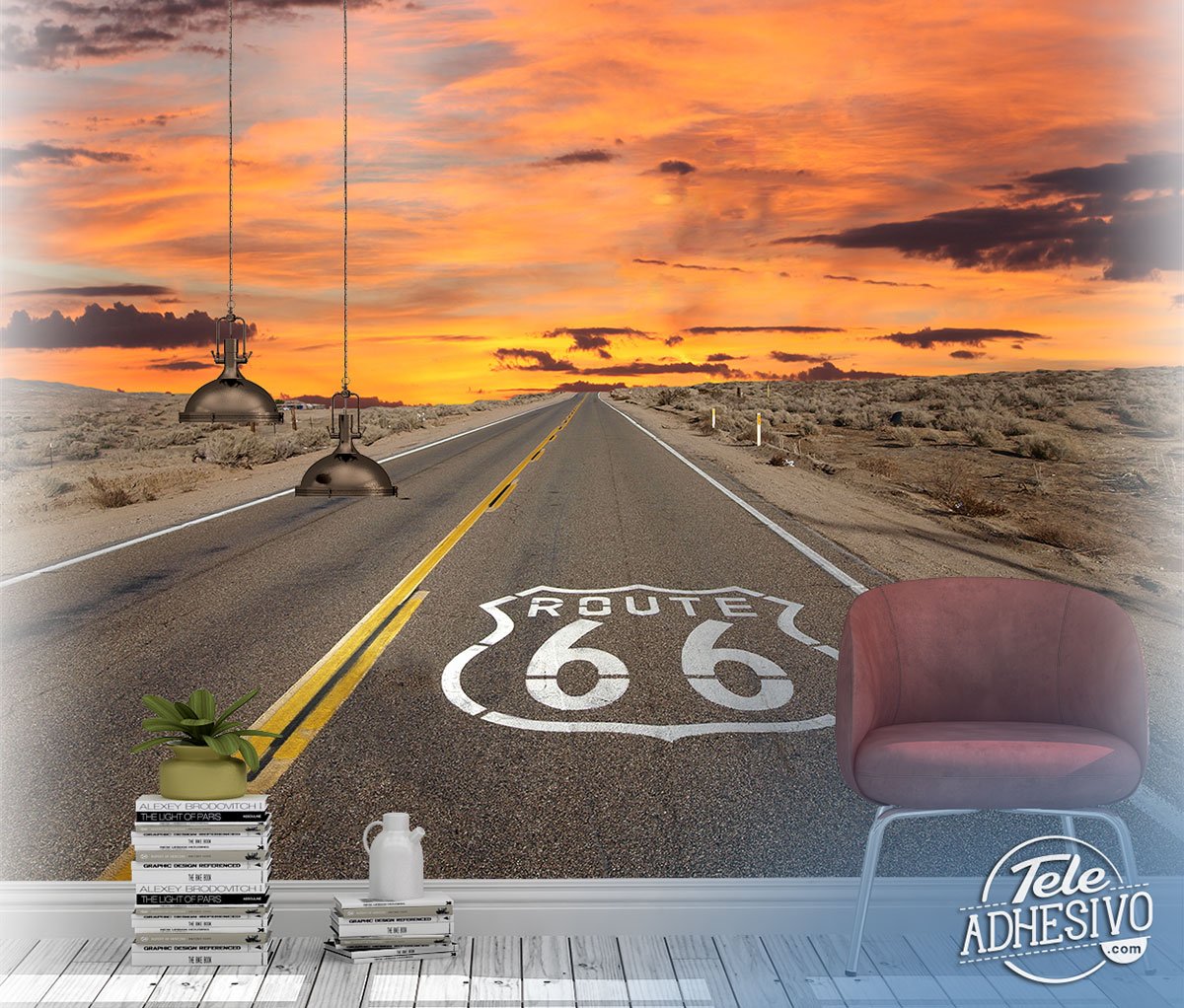 Wall Murals: Route 66