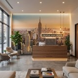 Wall Murals: Downtown Manhattan at sunset 15