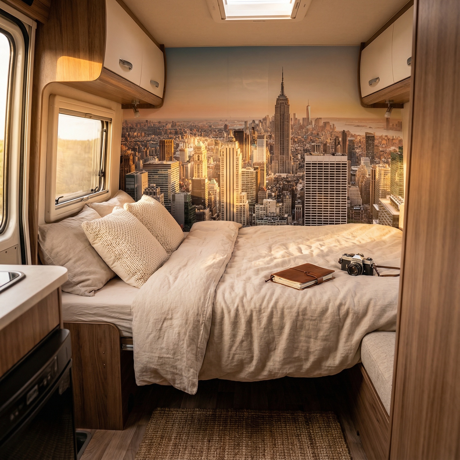 Wall Murals: Downtown Manhattan at sunset