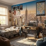 Wall Murals: Downtown Manhattan at sunset 18