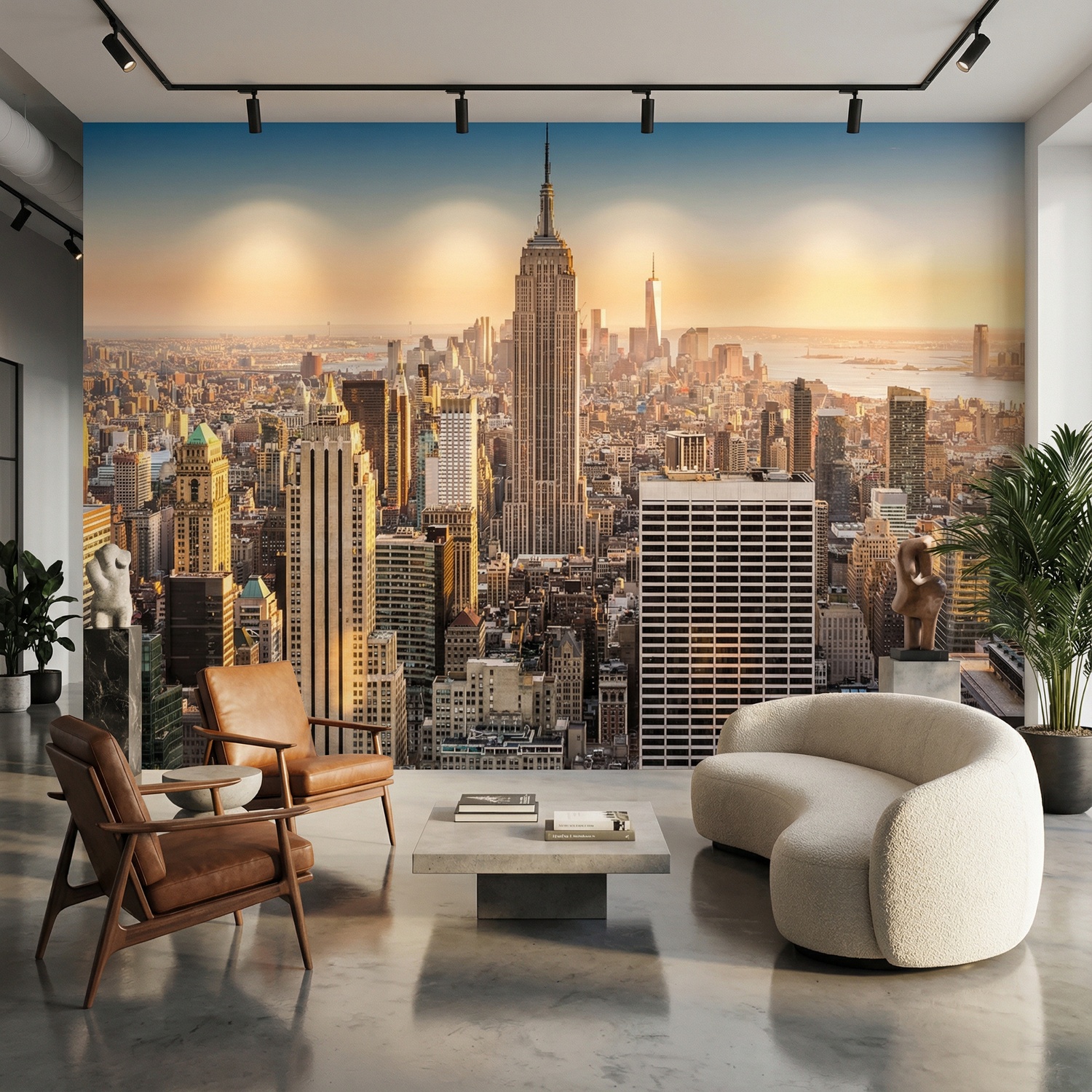 Wall Murals: Downtown Manhattan at sunset