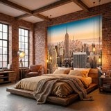 Wall Murals: Downtown Manhattan at sunset 3