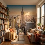 Wall Murals: Downtown Manhattan at sunset 21