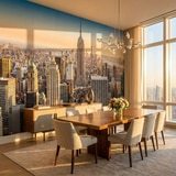 Wall Murals: Downtown Manhattan at sunset 6