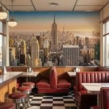 Wall Murals: Downtown Manhattan at sunset 8