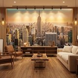 Wall Murals: Downtown Manhattan at sunset 10