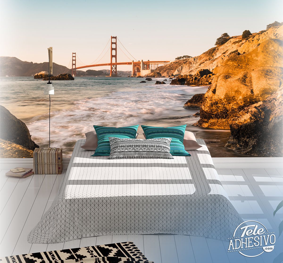 Wall Murals: Golden Gate Bridge of San Francisco