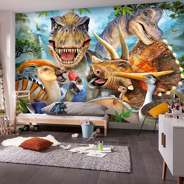 Wall Murals: Mesozoic Dinosaurs