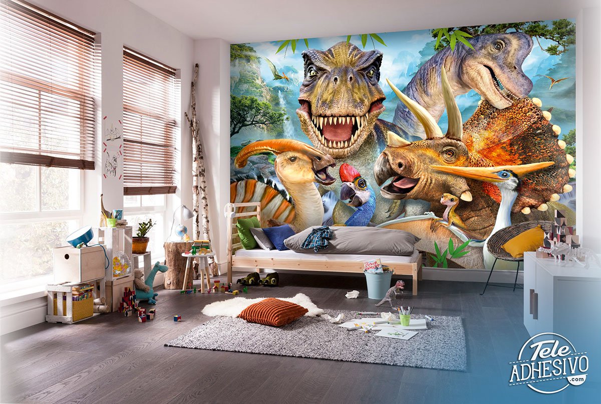 Wall Murals: Mesozoic Dinosaurs