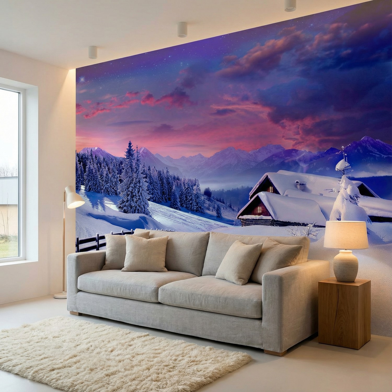 Wall Murals: Cottage in the Alps