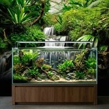 Wall Murals: Waterfalls in the tropical garden 7