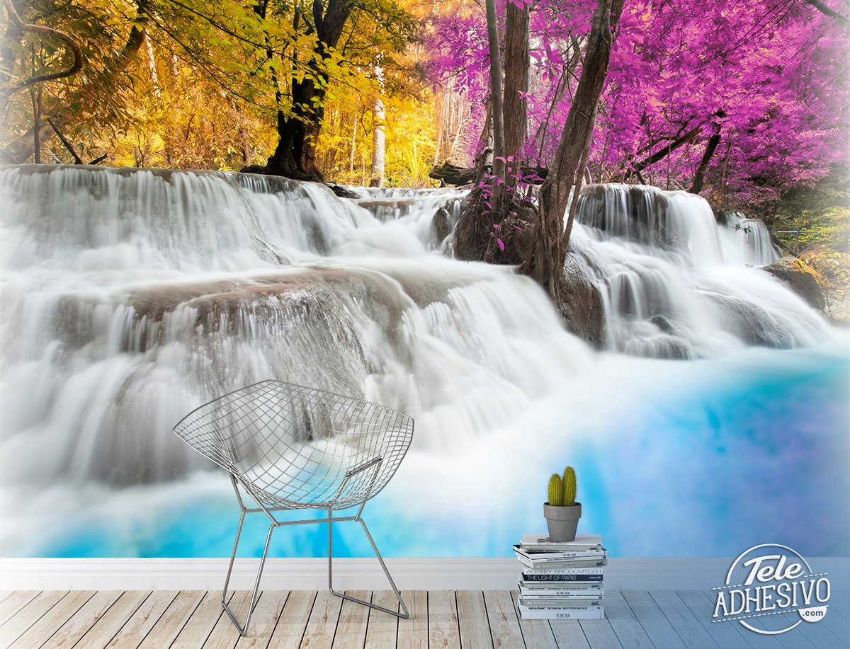 Wall Murals: Erawan National Park, Thailand