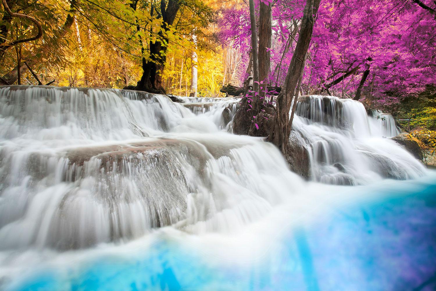 Wall Murals: Erawan National Park, Thailand