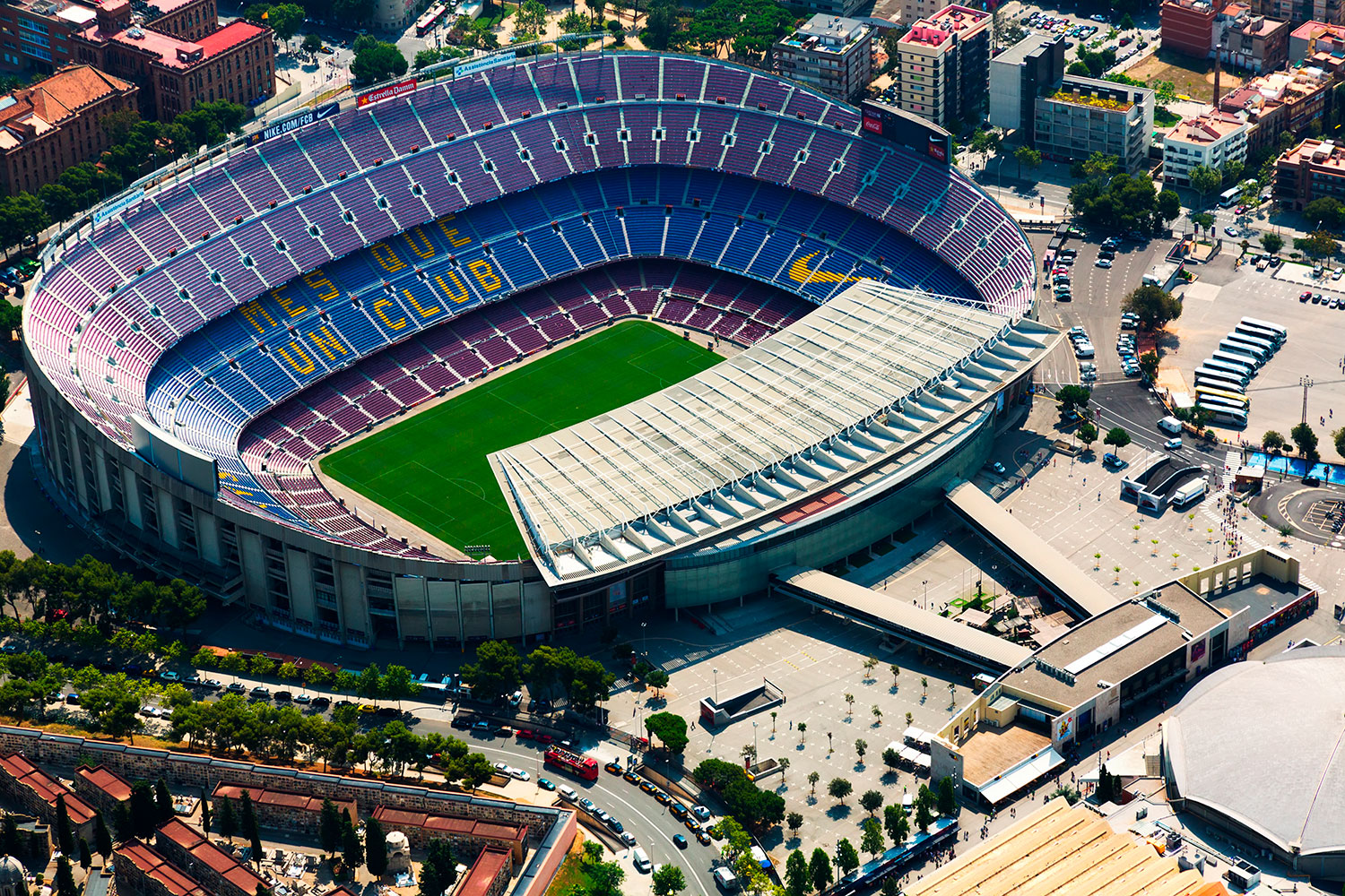 Wall Murals: Aerial view of Camp Nou