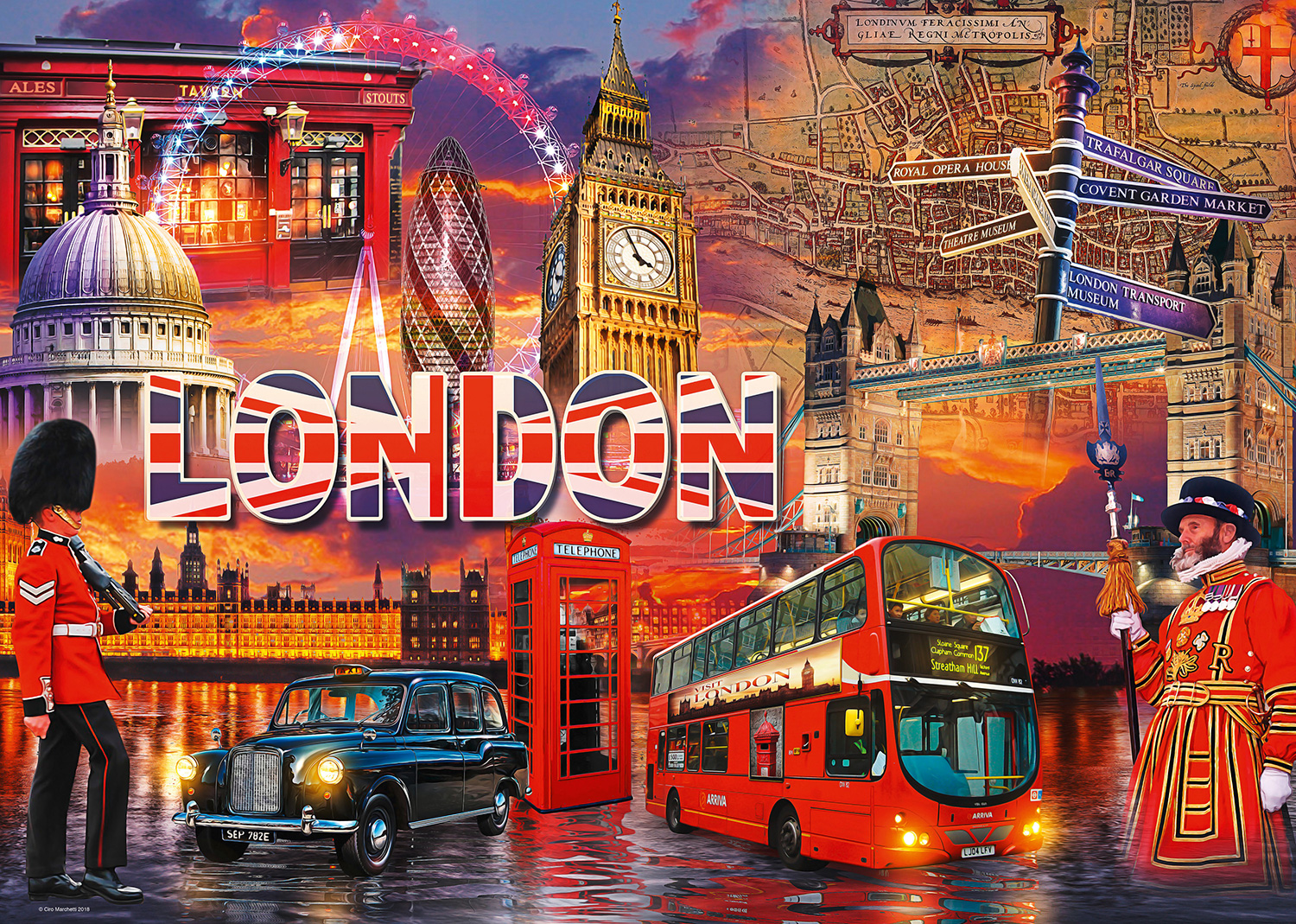 Wall Murals: Collage British