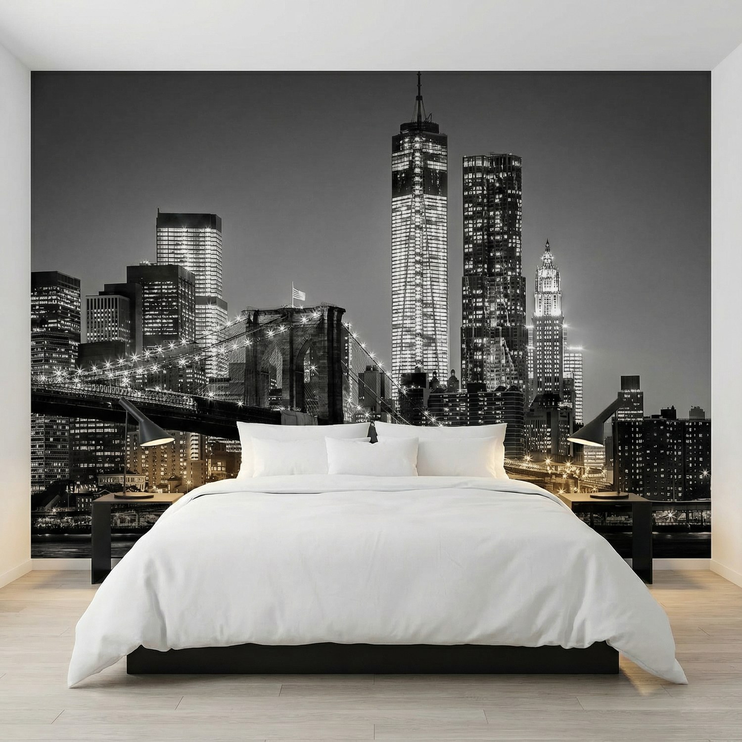 Wall Murals: Manhattan in black and white