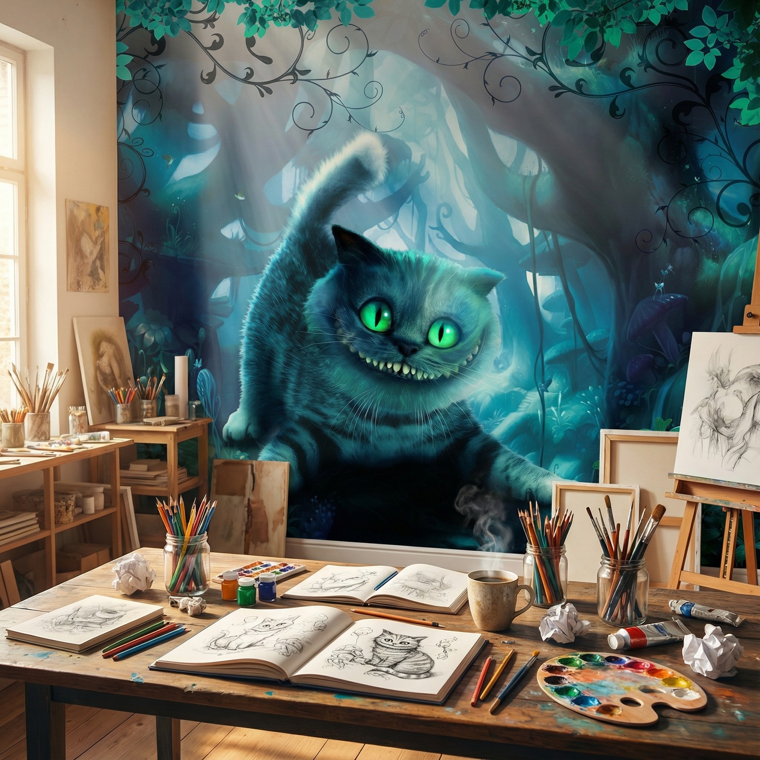 Wall Murals: Cheshire Cat