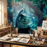 Wall Murals: Wonderland Cat 12