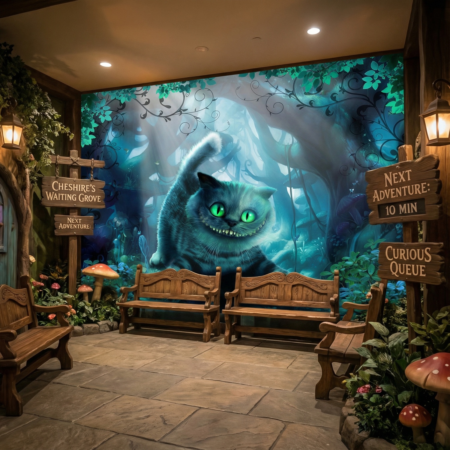 Wall Murals: Wonderland Cat