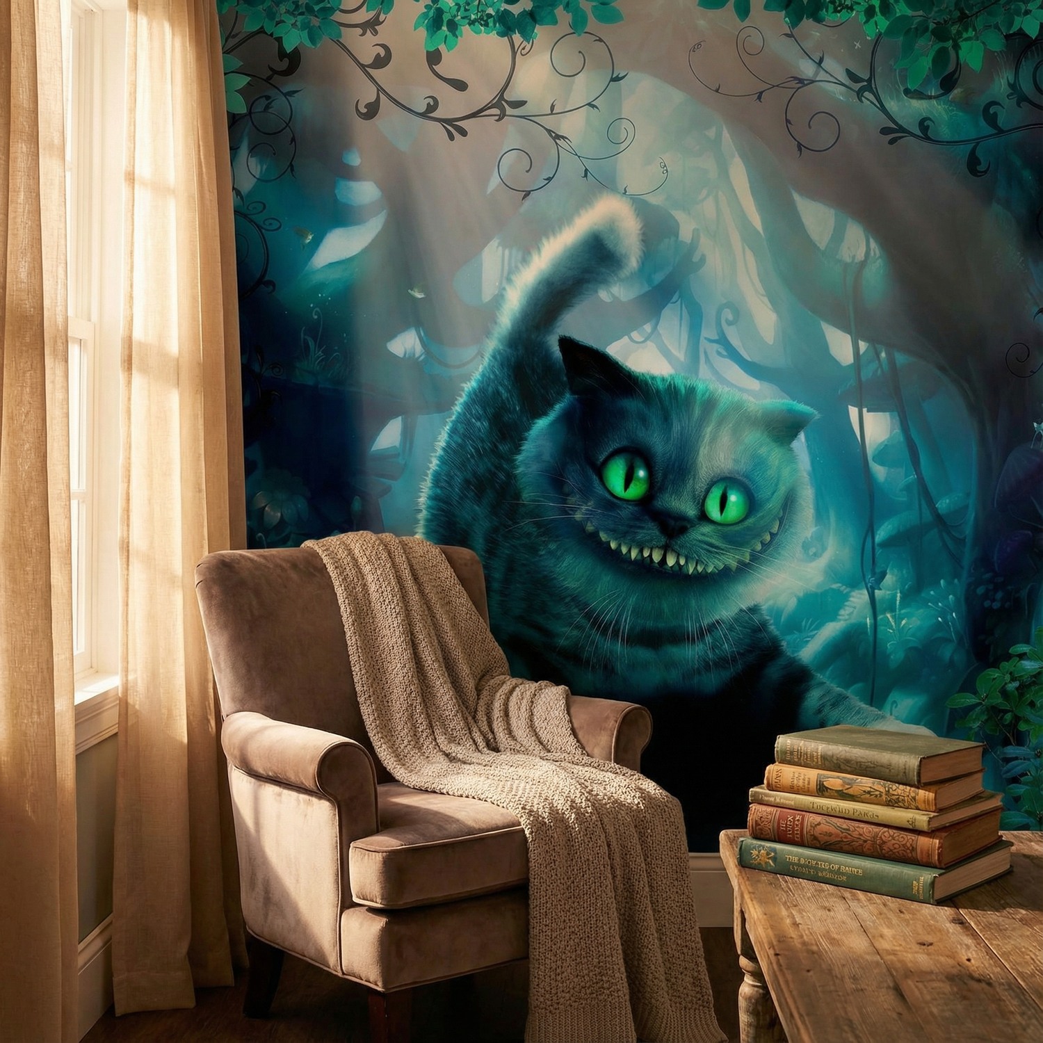Wall Murals: Wonderland Cat