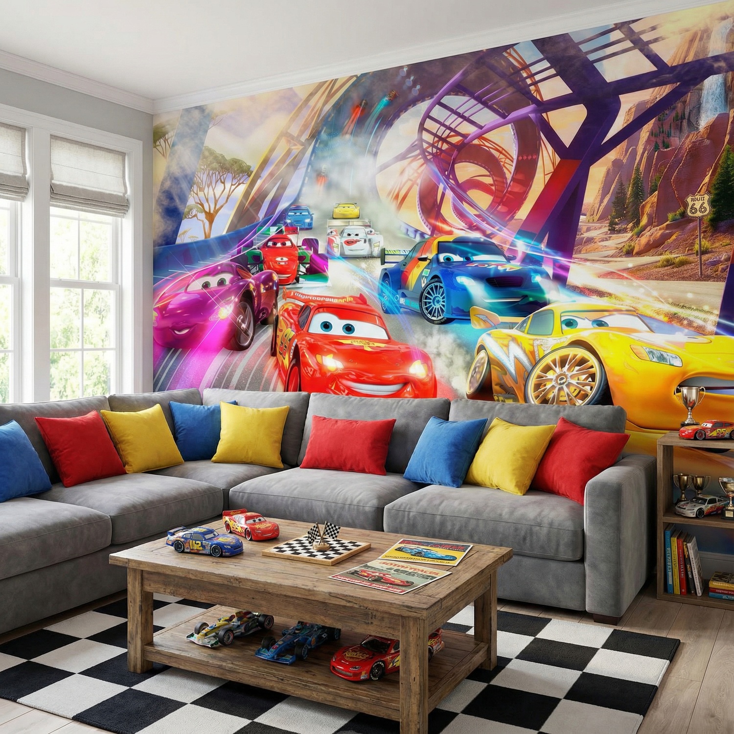 Wall Murals: Cars race, Disney