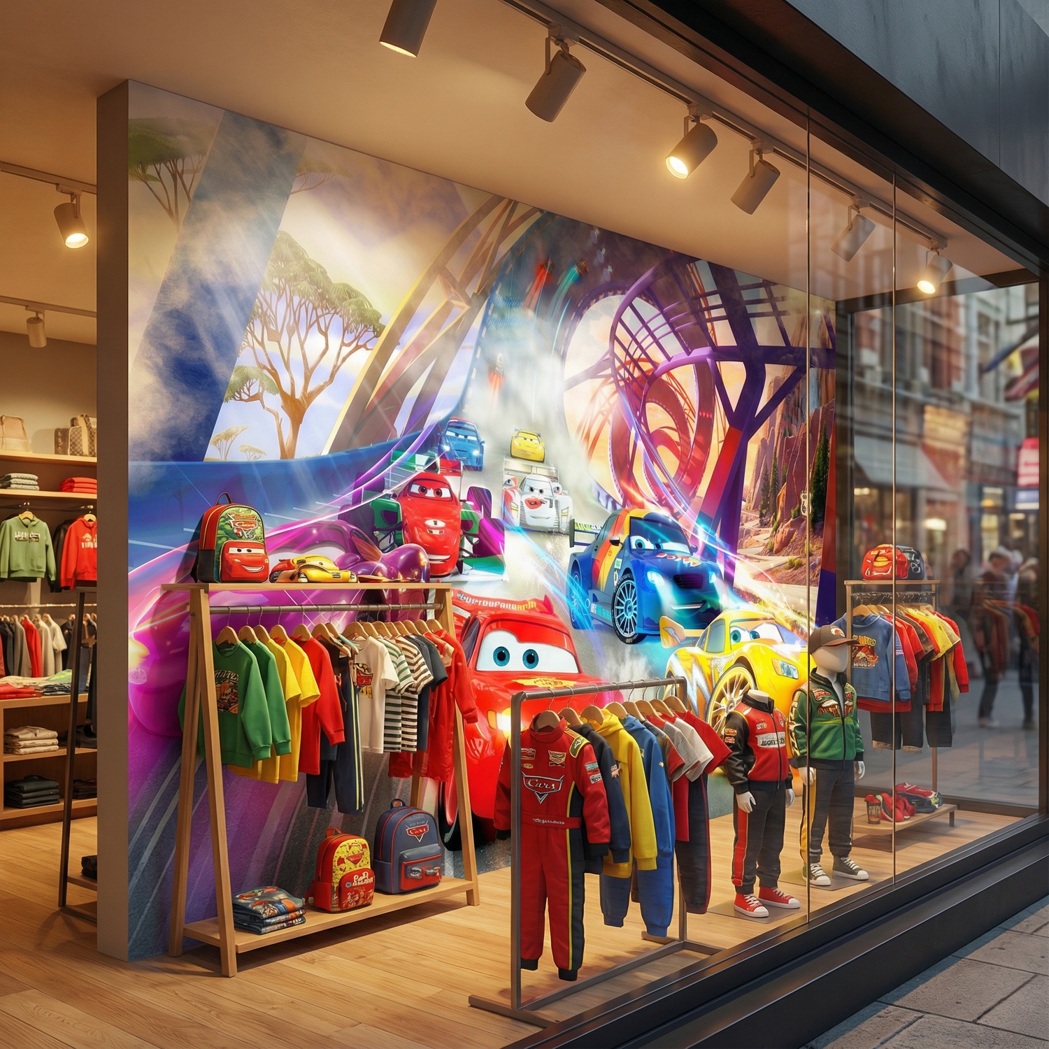 Wall Murals: Cars race, Disney