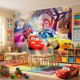 Wall Murals: Cars race, Disney 4