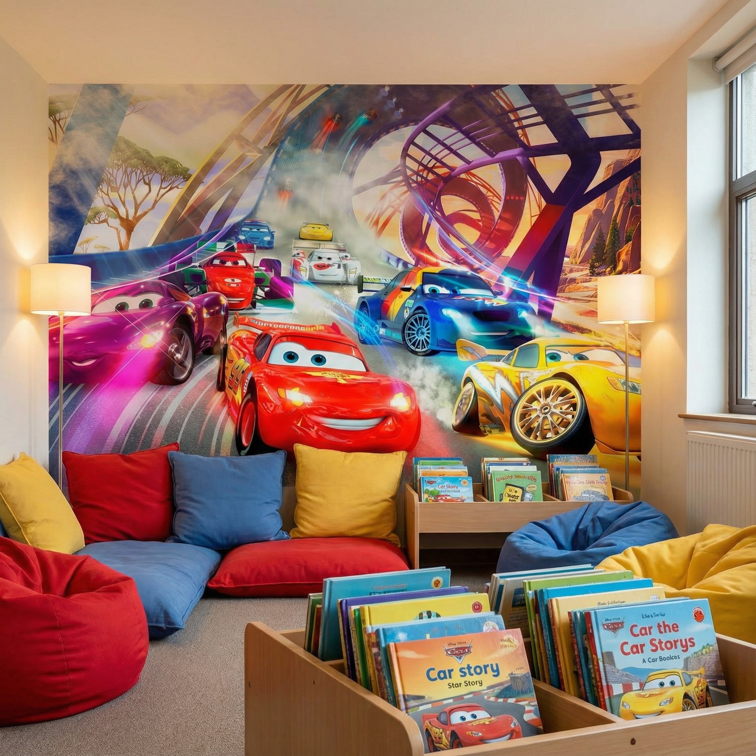 Wall Murals: Cars race, Disney