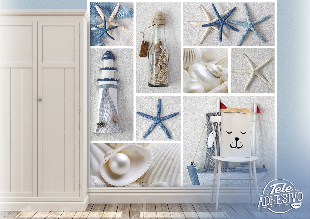 Wall Murals: Sailor Collage