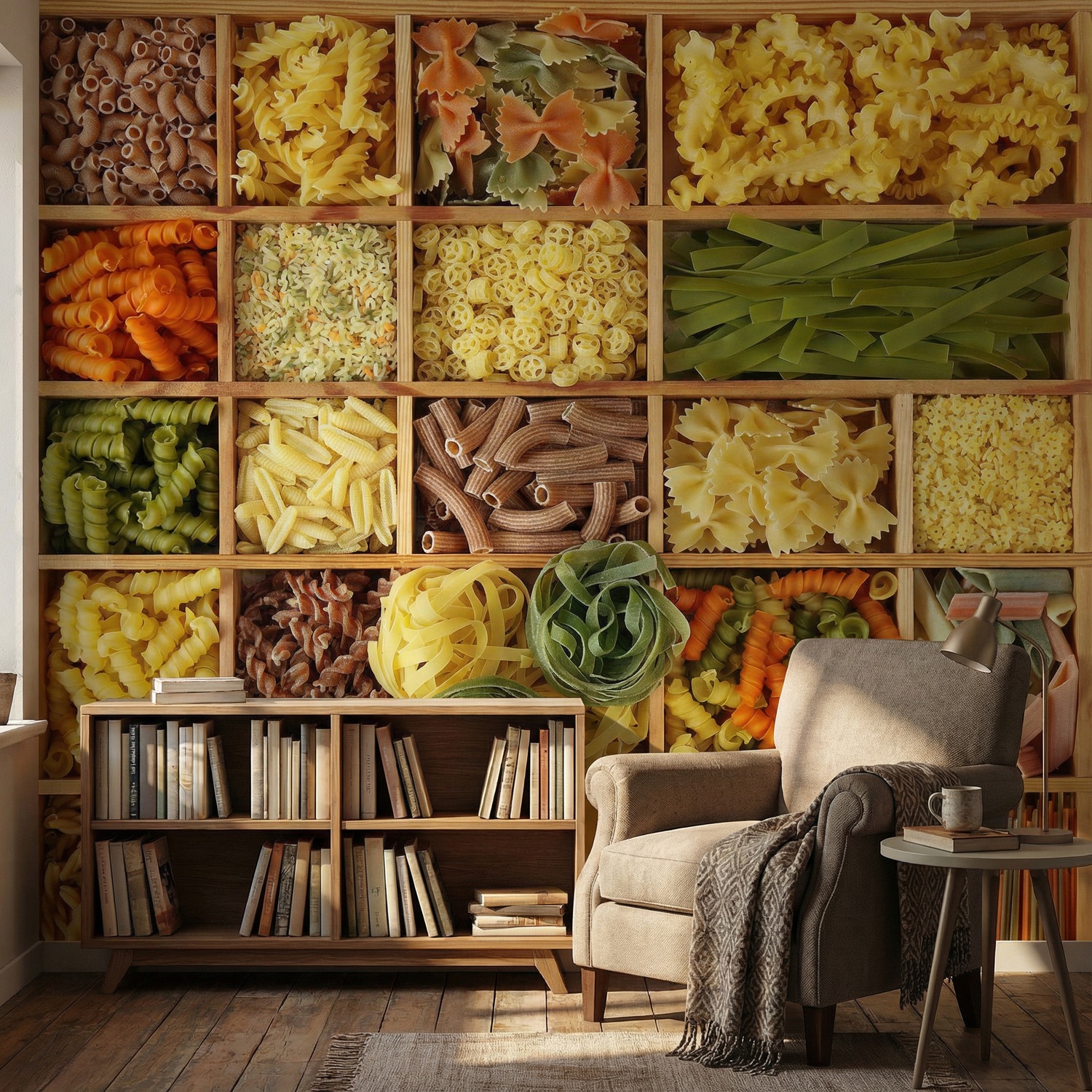 Wall Murals: Collage Italian Pasta
