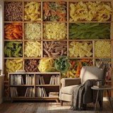Wall Murals: Collage Italian Pasta 13