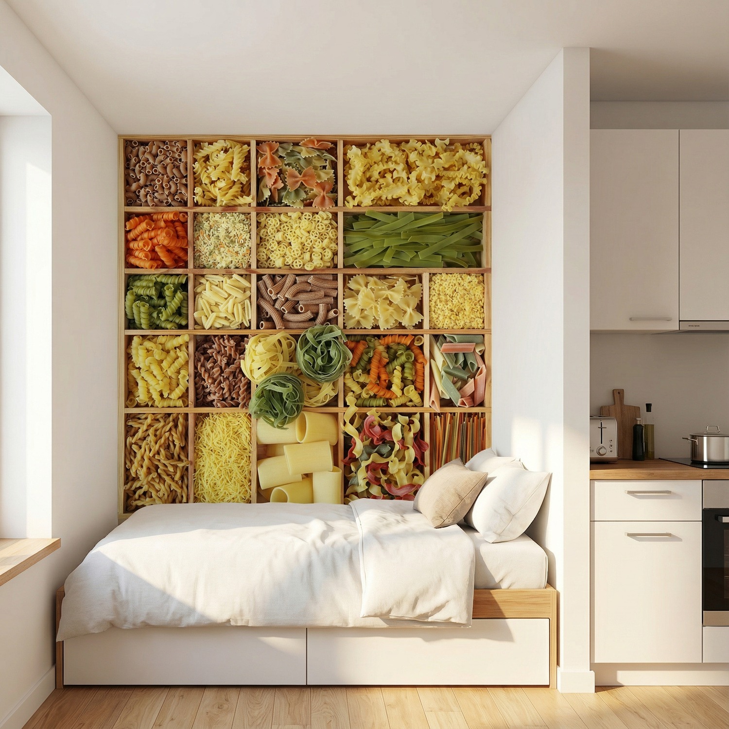 Wall Murals: Collage Italian Pasta