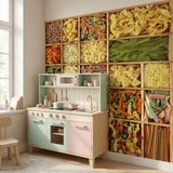 Wall Murals: Collage Italian Pasta 8