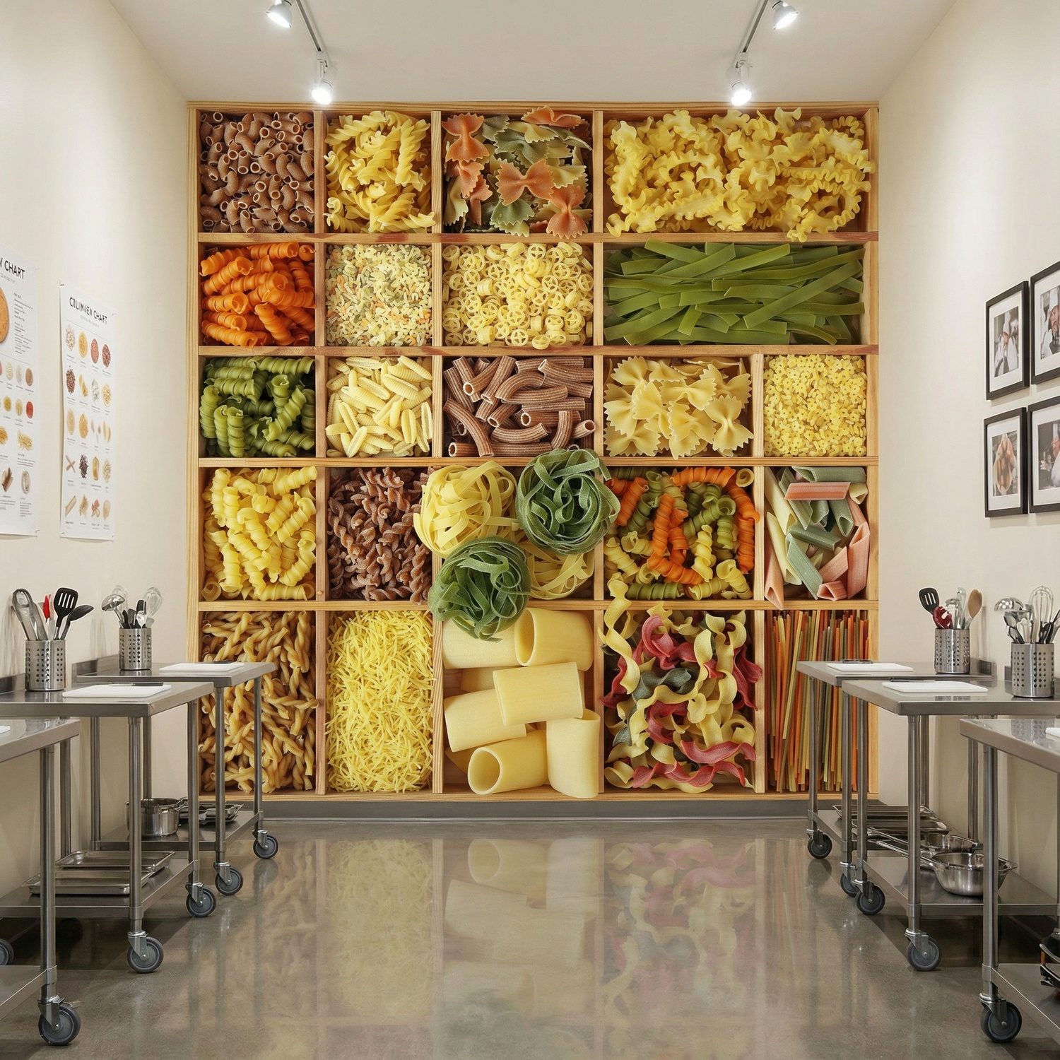 Wall Murals: Collage Italian Pasta