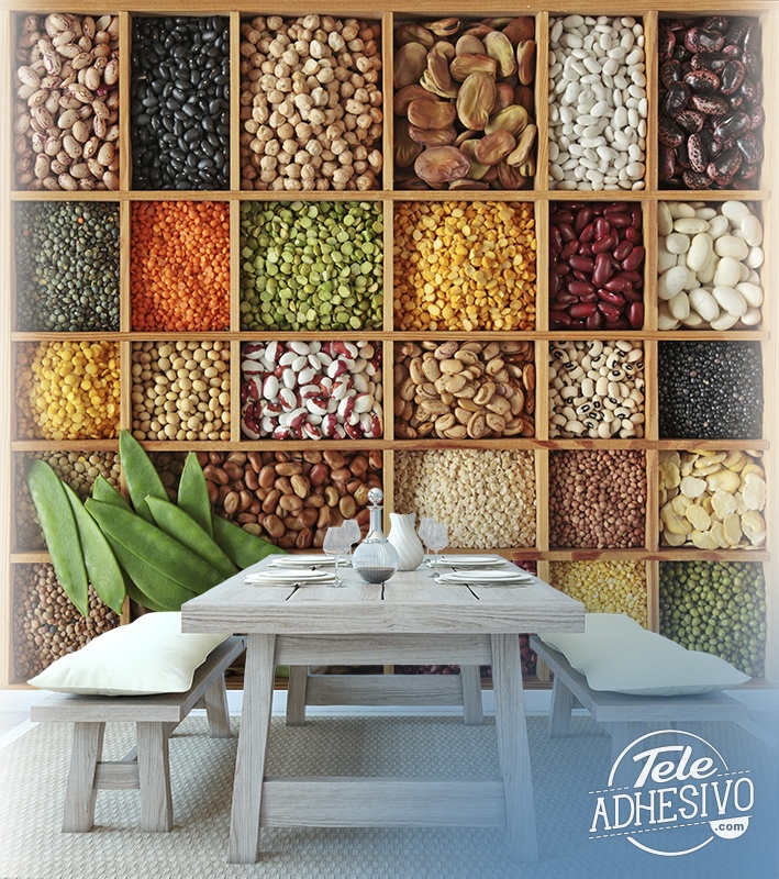 Wall Murals: Collage Legumes