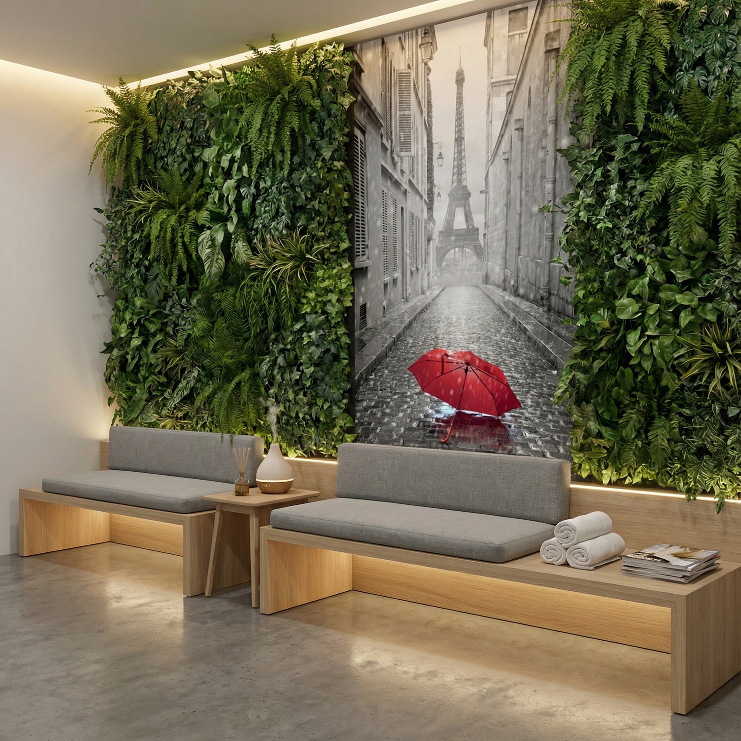 Wall Murals: Rain in Paris