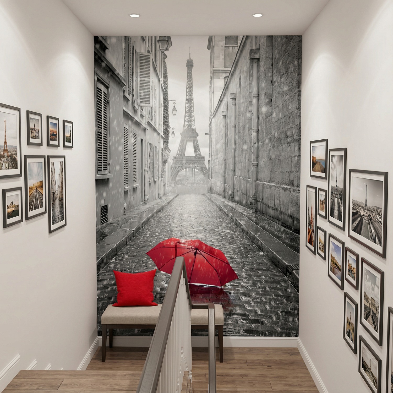 Wall Murals: Rain in Paris
