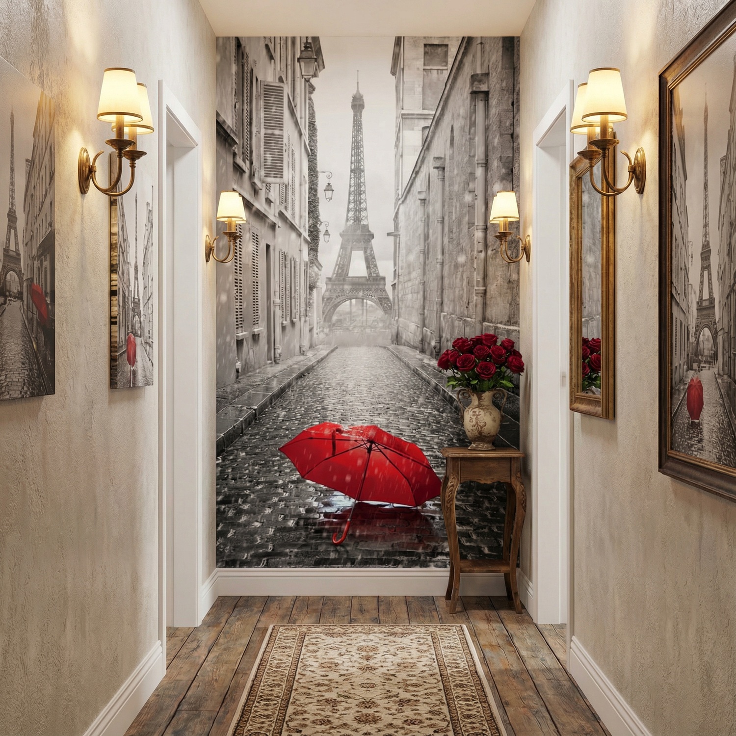 Wall Murals: Rain in Paris