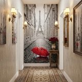 Wall Murals: Rain in Paris 8