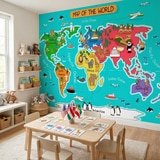 Wall Murals: Kid's World Map 19