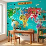 Wall Murals: Kid's World Map 7